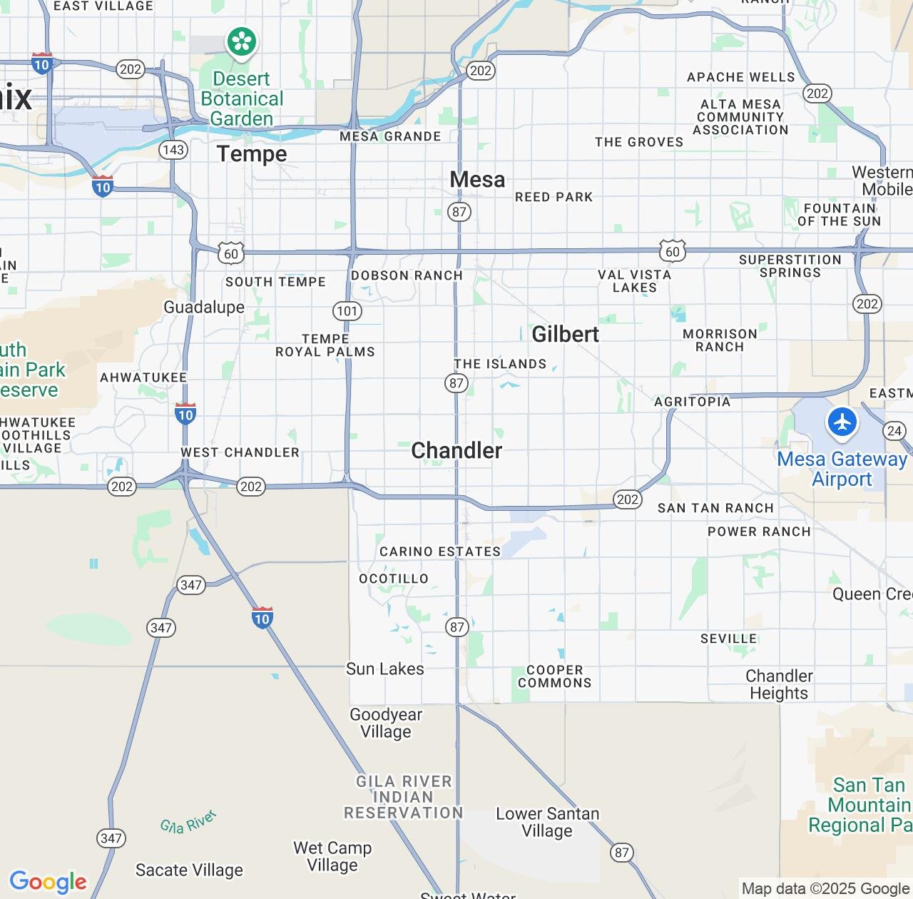 Map image for Intellectual Property Lawyers in Chandler and Arizona IP firms at coordinates  ; .