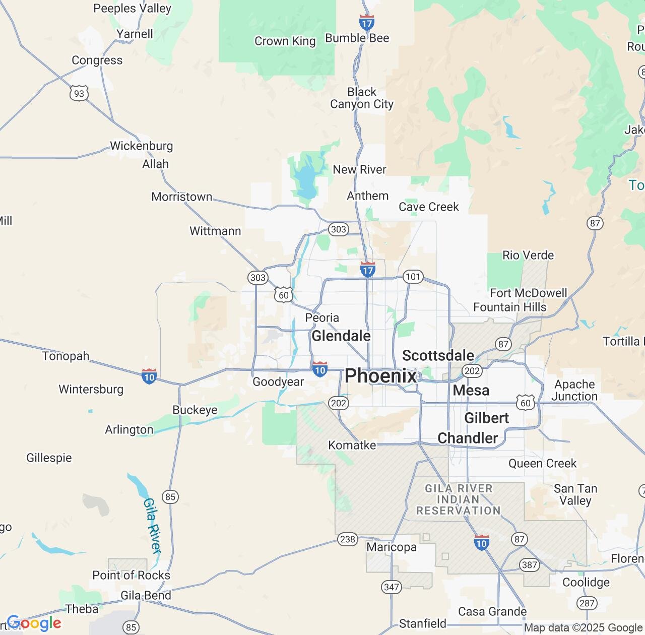Map image for Intellectual Property Lawyers in Peoria and Arizona IP firms at coordinates  ; .