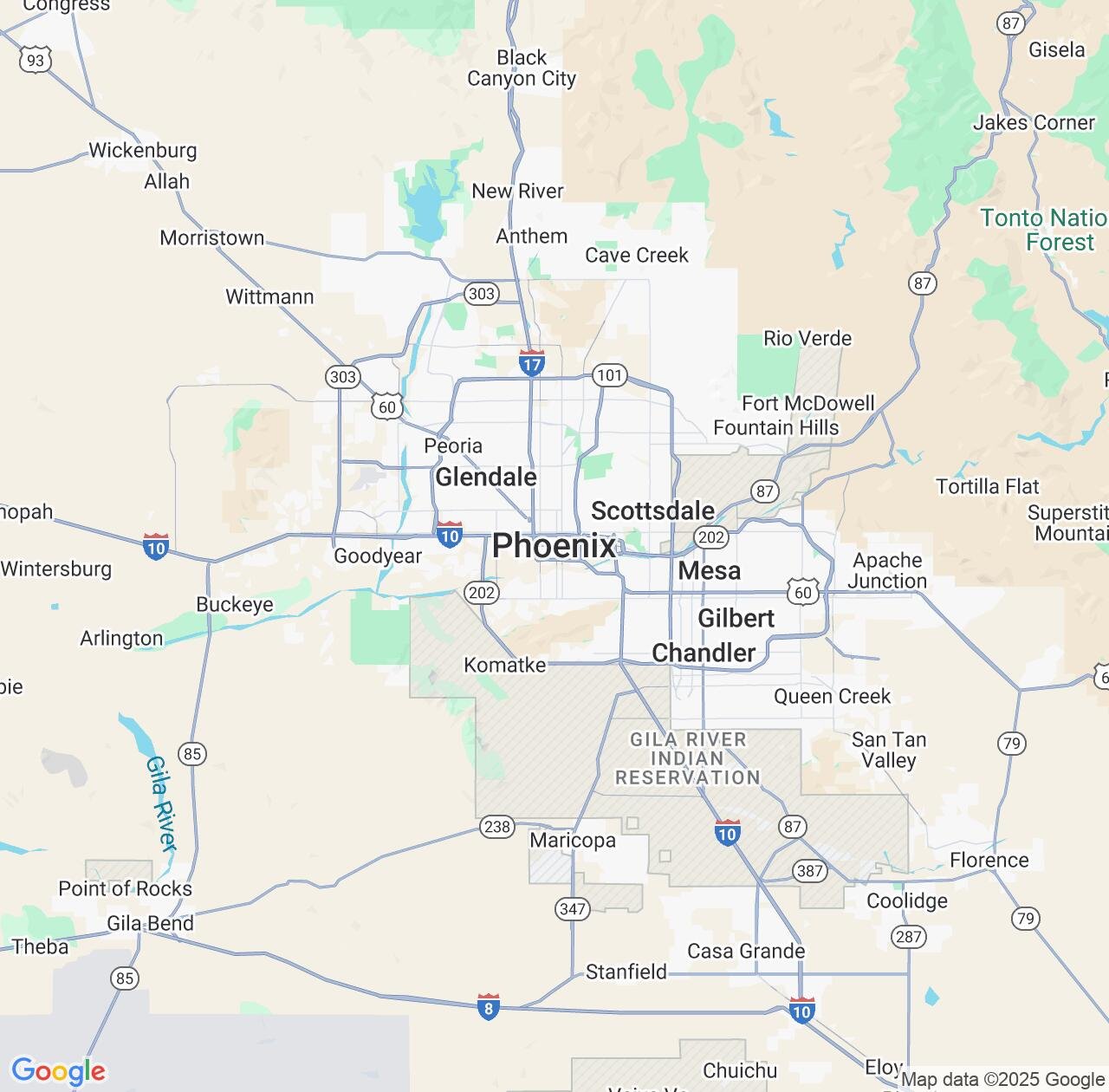 Map image for Intellectual Property Lawyers in Phoenix and Arizona IP firms at coordinates  ; .