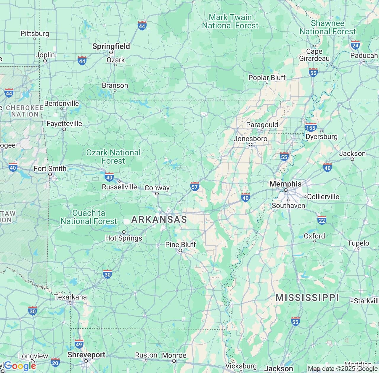 Map image for Intellectual Property Lawyers in Arkansas and United States IP firms at coordinates  ; .