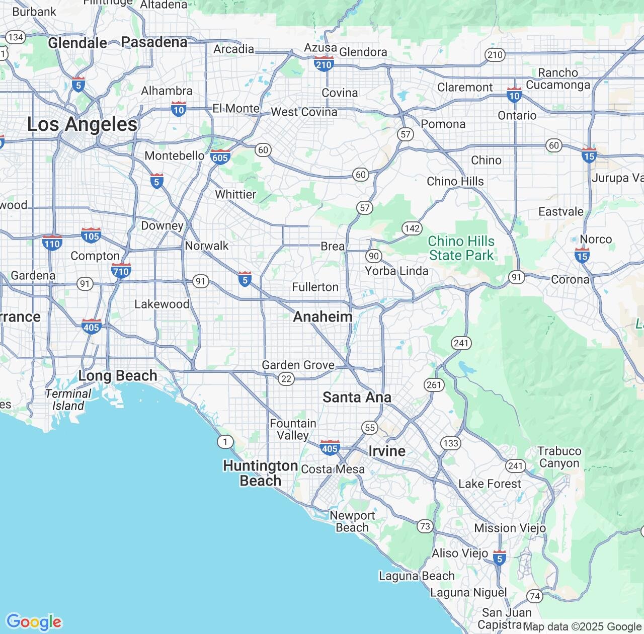 Map image for Intellectual Property Lawyers in Anaheim and California IP firms at coordinates  ; .