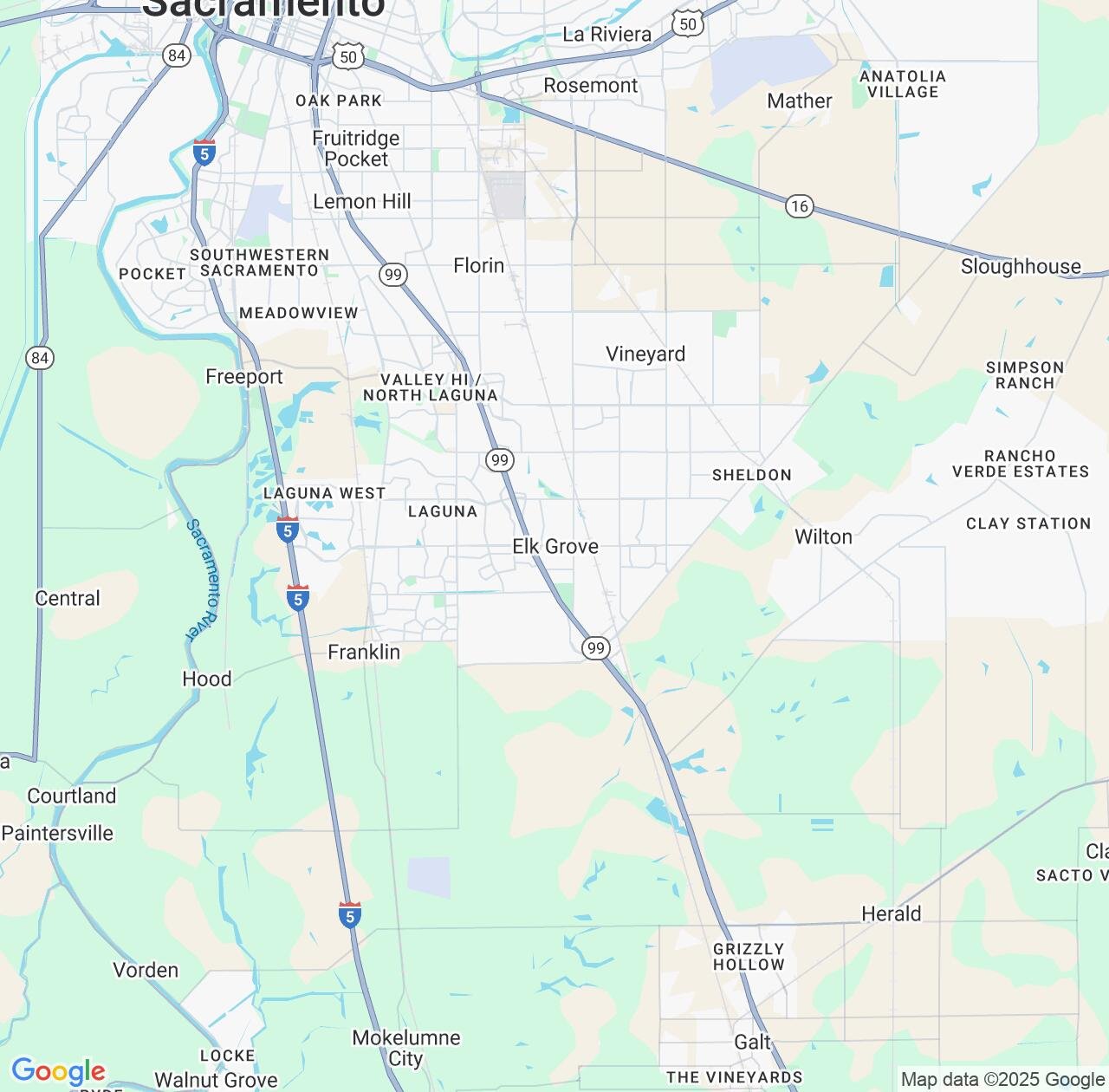 Map image for Intellectual Property Lawyers in Elk Grove and California IP firms at coordinates  ; .