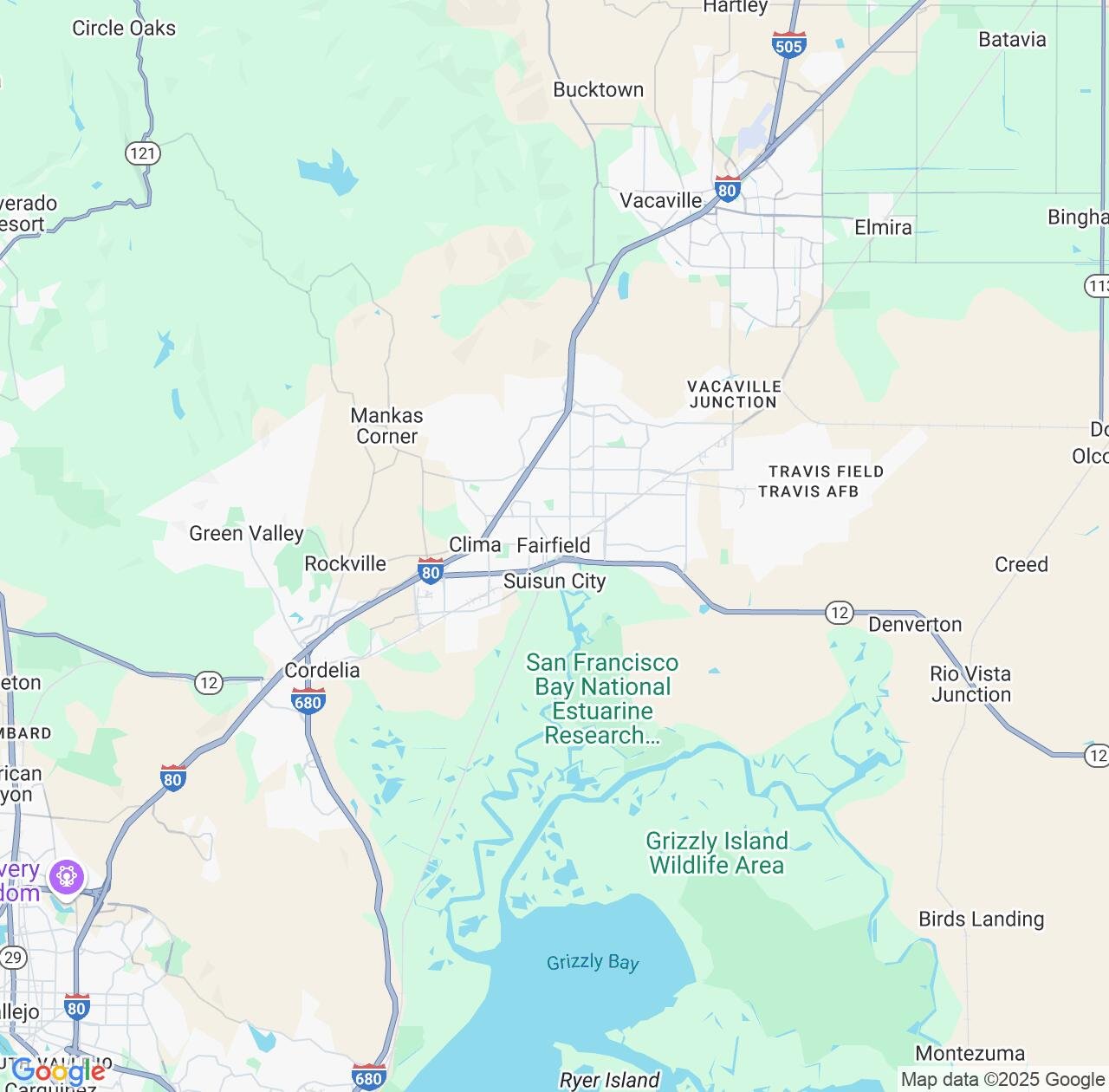 Map image for Intellectual Property Lawyers in Fairfield and California IP firms at coordinates  ; .