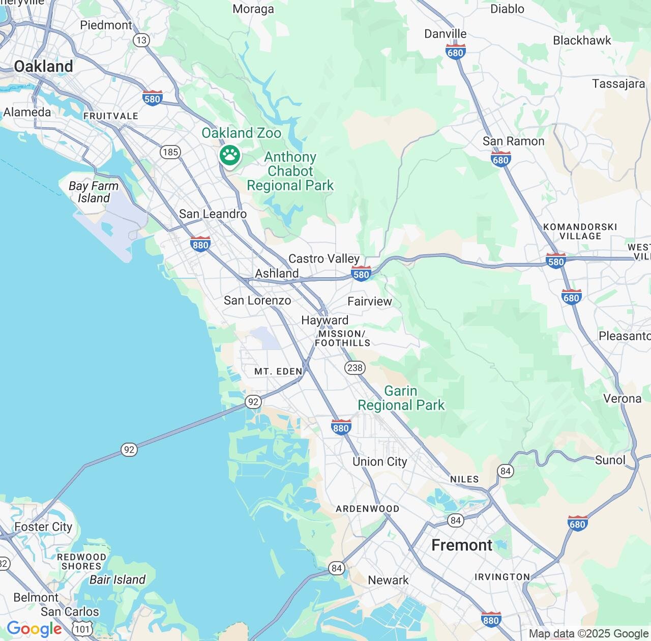 Map image for Intellectual Property Lawyers in Hayward and California IP firms at coordinates  ; .