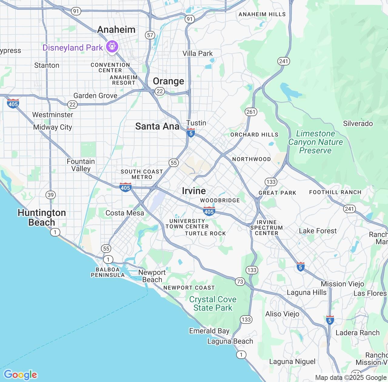 Map image for Intellectual Property Lawyers in Irvine and California IP firms at coordinates  ; .
