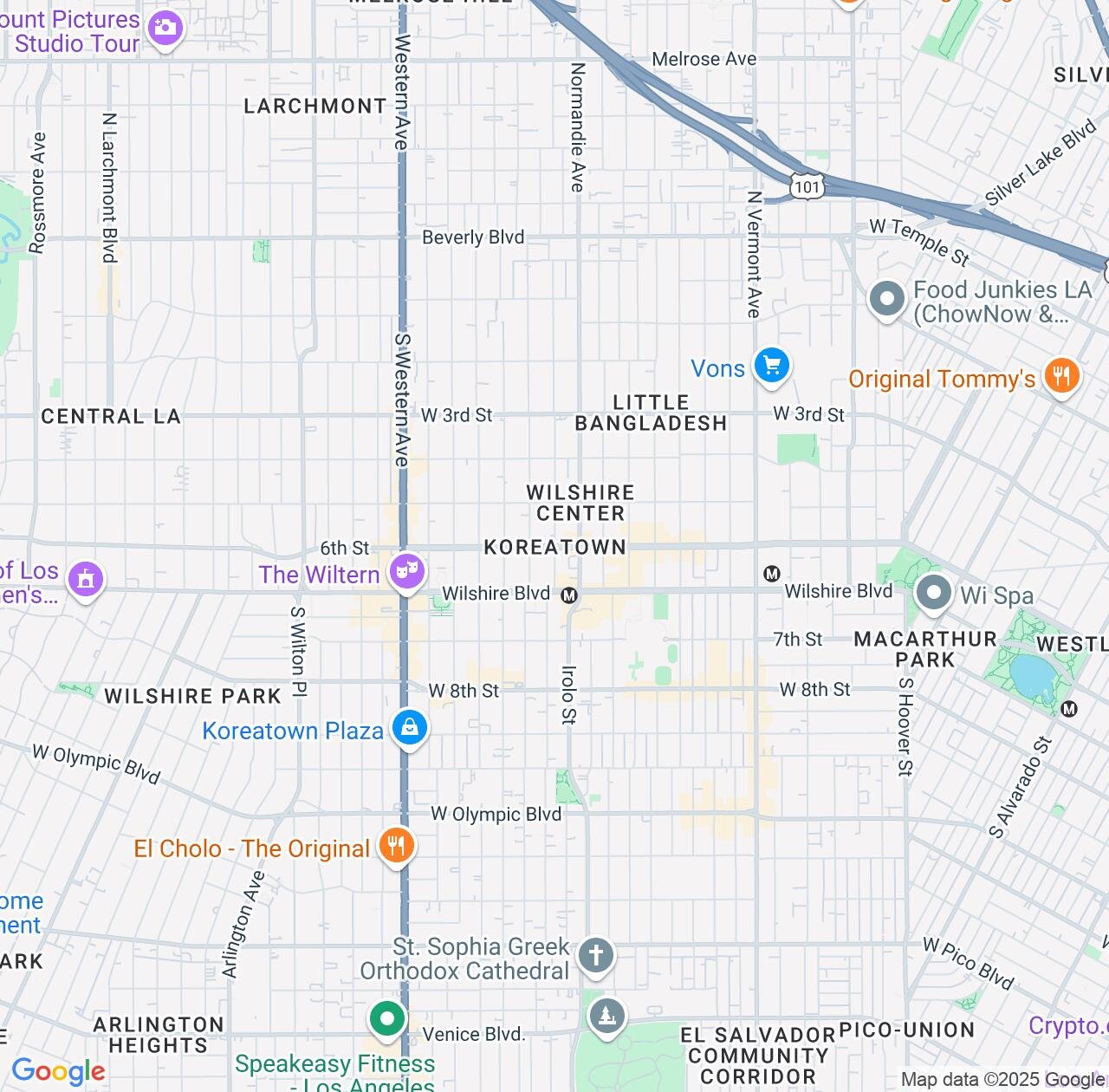 Map image for Intellectual Property Lawyers in Koreatown and California IP firms at coordinates  ; .
