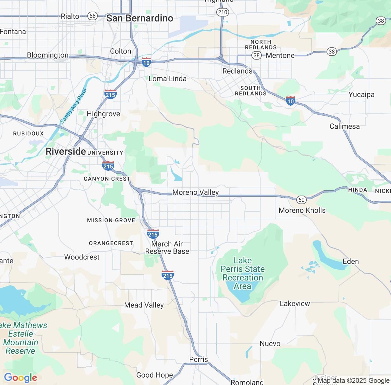 Map image for Intellectual Property Lawyers in Moreno Valley and California IP firms at coordinates  ; .