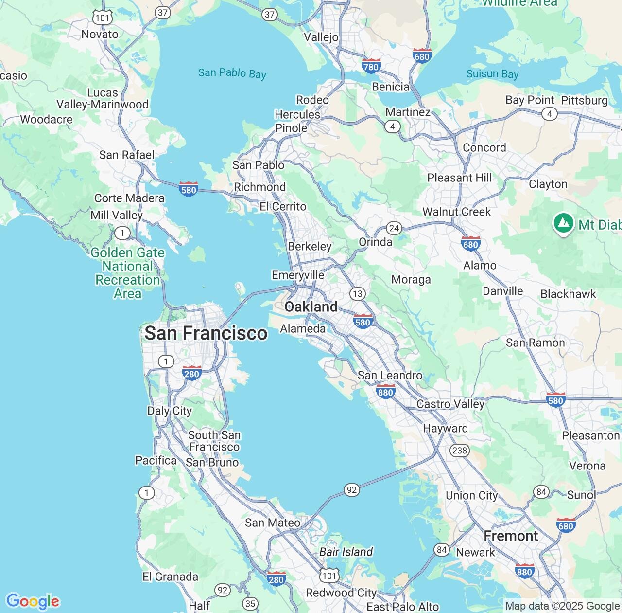 Map image for Intellectual Property Lawyers in Oakland and California IP firms at coordinates  ; .