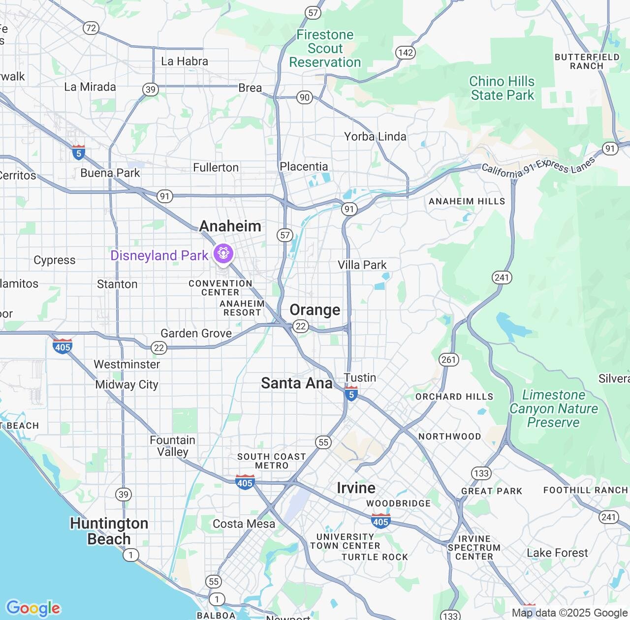 Map image for Intellectual Property Lawyers in Orange and California IP firms at coordinates  ; .