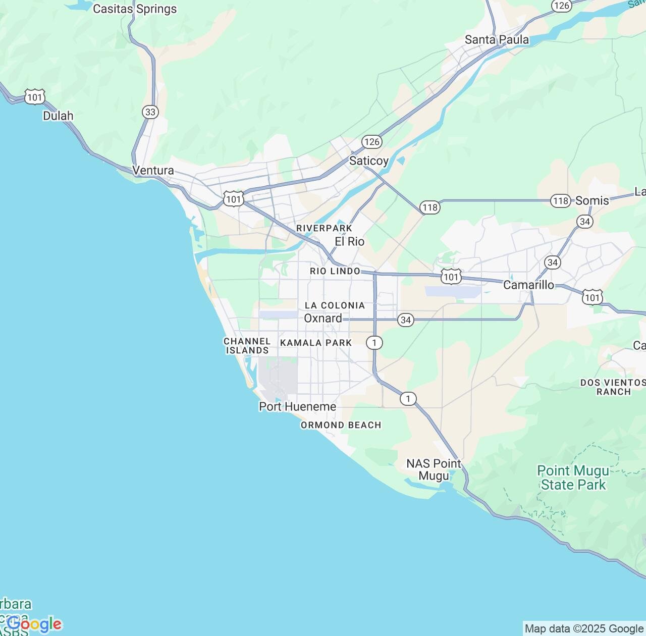 Map image for Intellectual Property Lawyers in Oxnard and California IP firms at coordinates  ; .