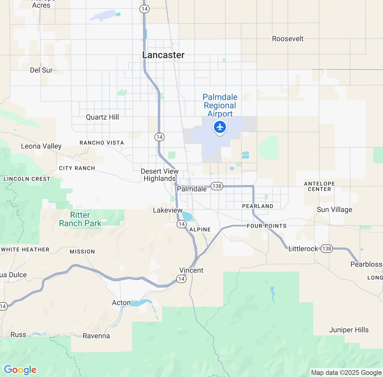 Map image for Intellectual Property Lawyers in Palmdale and California IP firms at coordinates  ; .