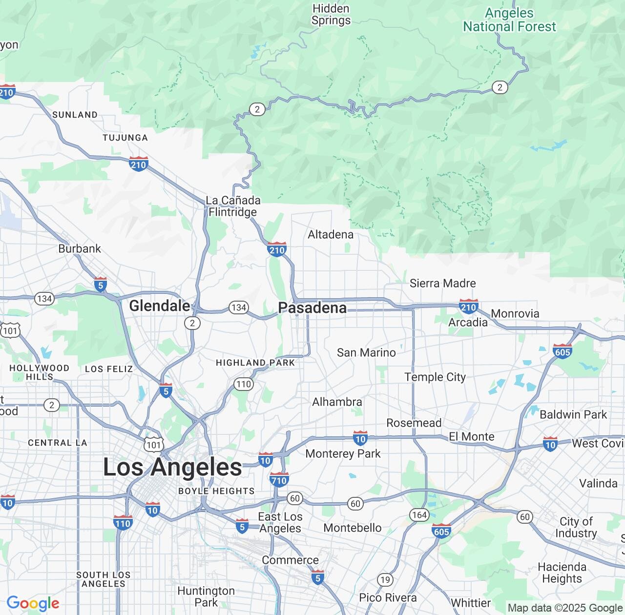 Map image for Intellectual Property Lawyers in Pasadena and California IP firms at coordinates  ; .