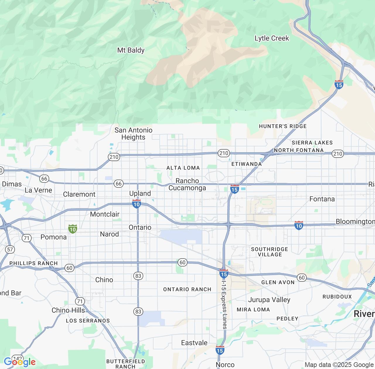 Map image for Intellectual Property Lawyers in Rancho Cucamonga and California IP firms at coordinates  ; .
