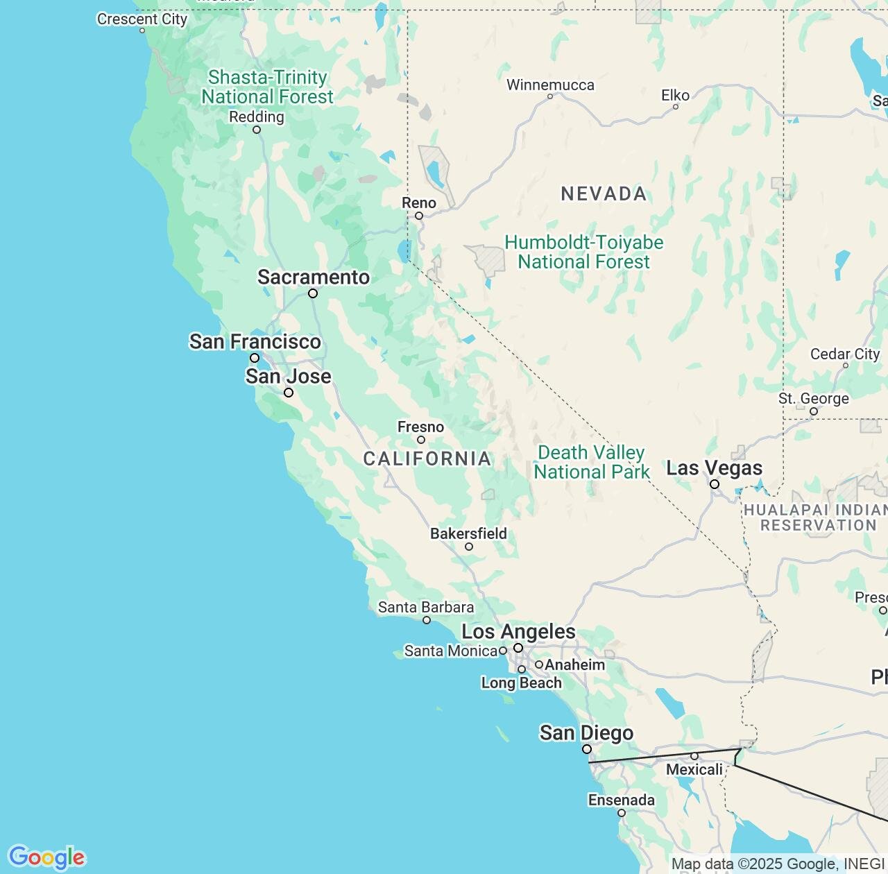 Map image for Intellectual Property Lawyers in California and United States IP firms at coordinates  ; .