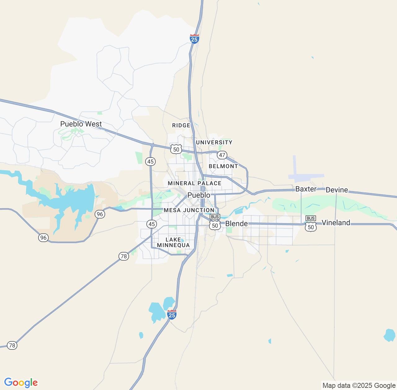Map image for Intellectual Property Lawyers in Pueblo and Colorado IP firms at coordinates  ; .