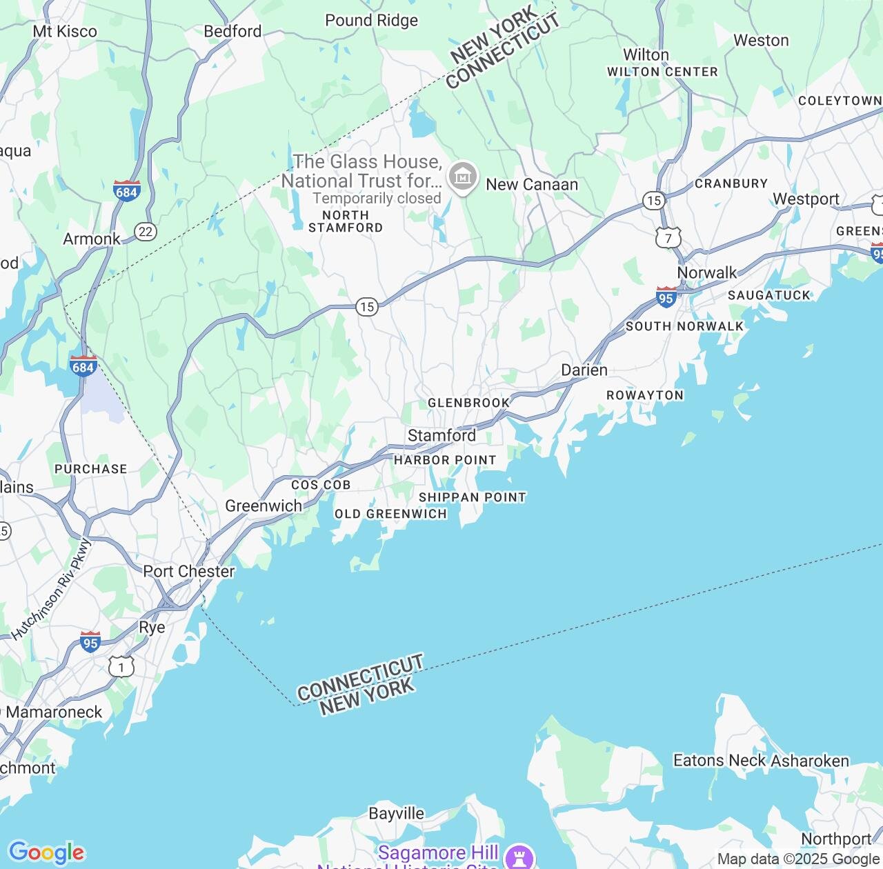 Map image for Intellectual Property Lawyers in Stamford and Connecticut IP firms at coordinates  ; .