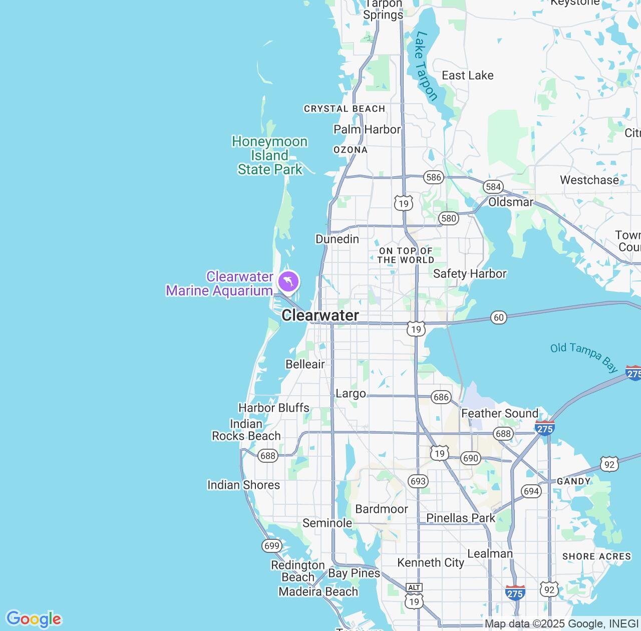 Map image for Intellectual Property Lawyers in Clearwater and Florida IP firms at coordinates  ; .