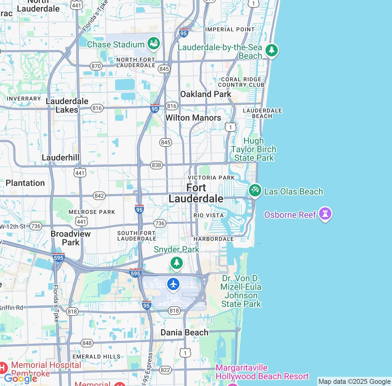 Map image for Intellectual Property Lawyers in Fort Lauderdale and Florida IP firms at coordinates  ; .