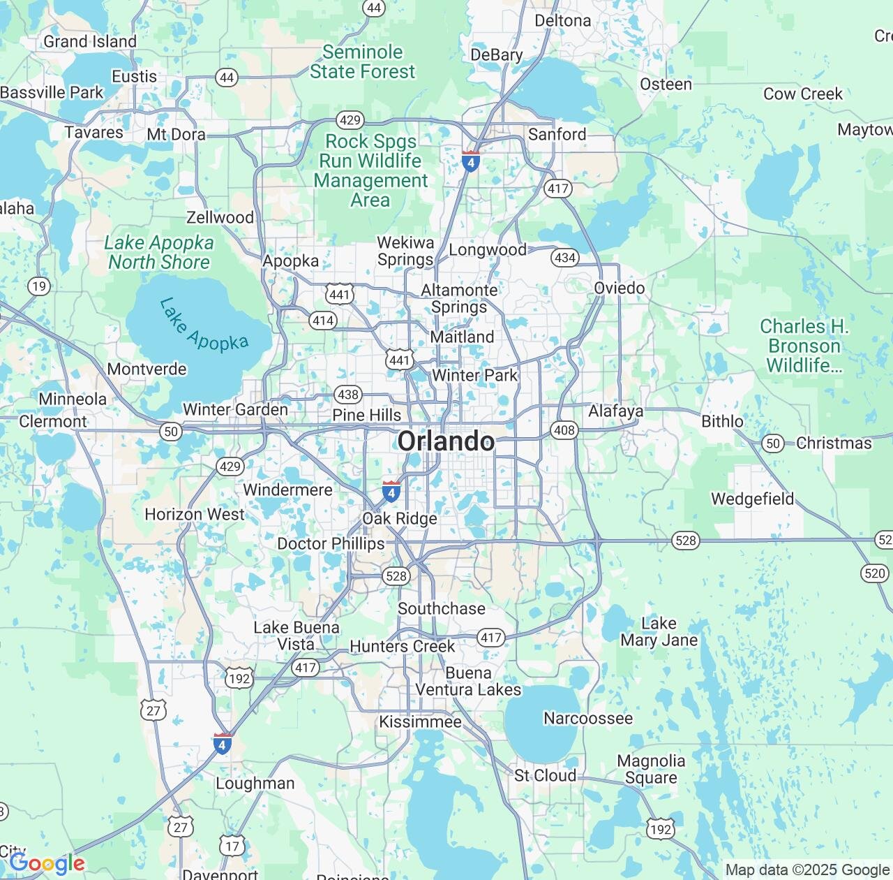 Map image for Intellectual Property Lawyers in Orlando and Florida IP firms at coordinates  ; .