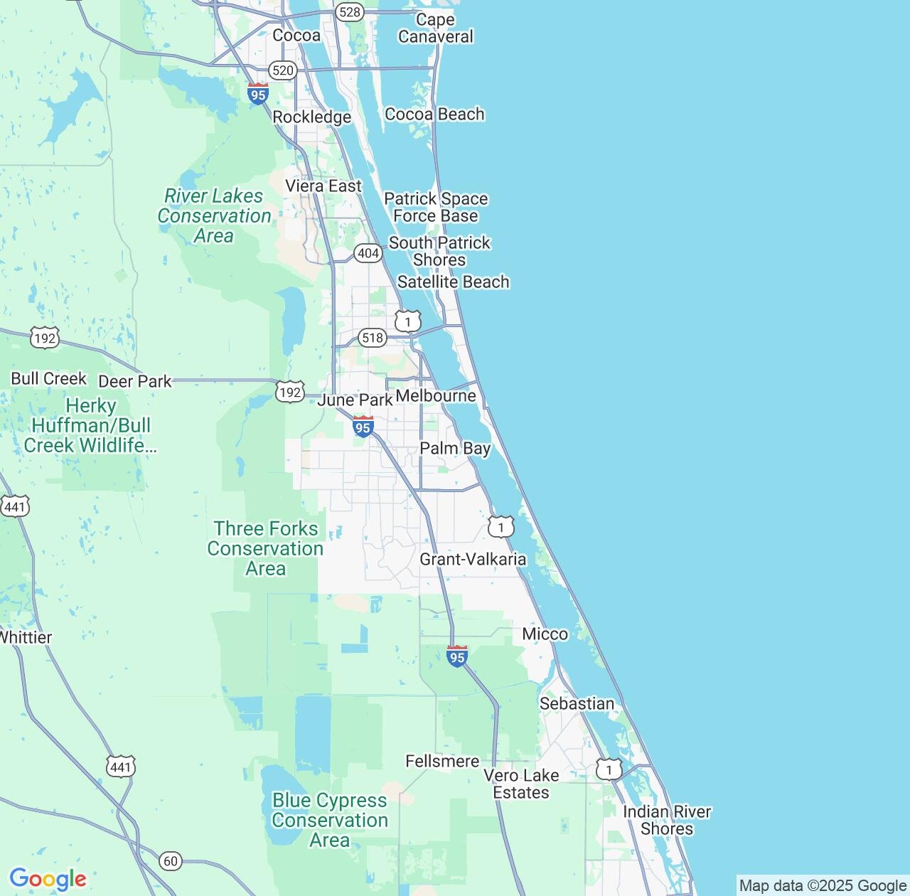 Map image for Intellectual Property Lawyers in Palm Bay and Florida IP firms at coordinates  ; .
