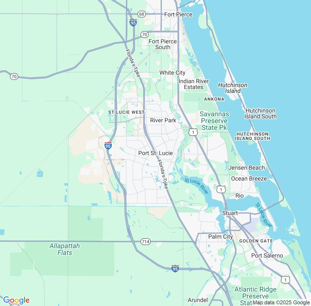 Map image for Intellectual Property Lawyers in Port Saint Lucie and Florida IP firms at coordinates  ; .