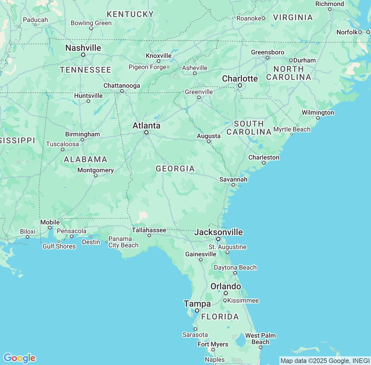 Map image for Intellectual Property Lawyers in Georgia and United States IP firms at coordinates  ; .