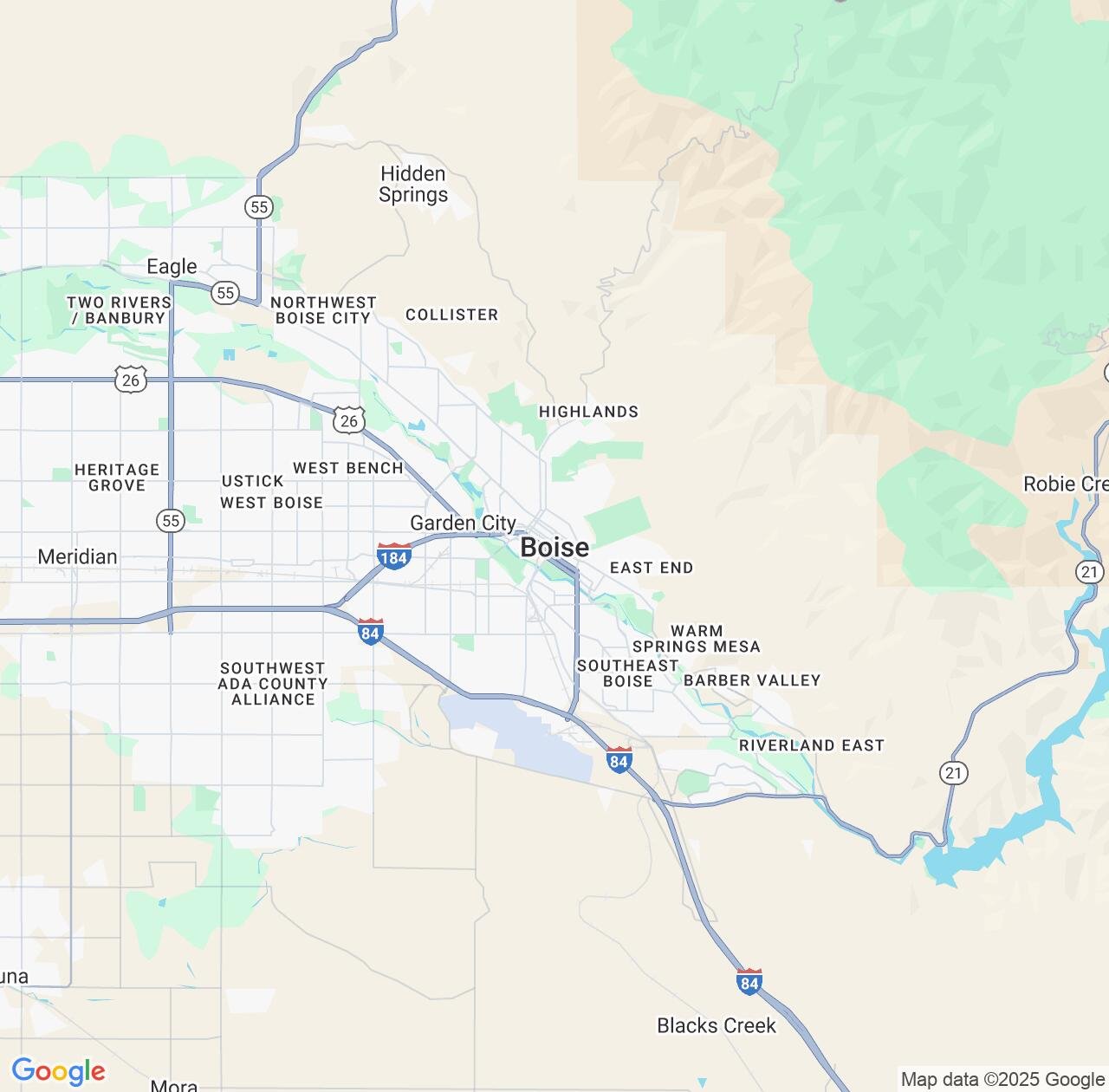Map image for Intellectual Property Lawyers in Boise and Idaho IP firms at coordinates  ; .