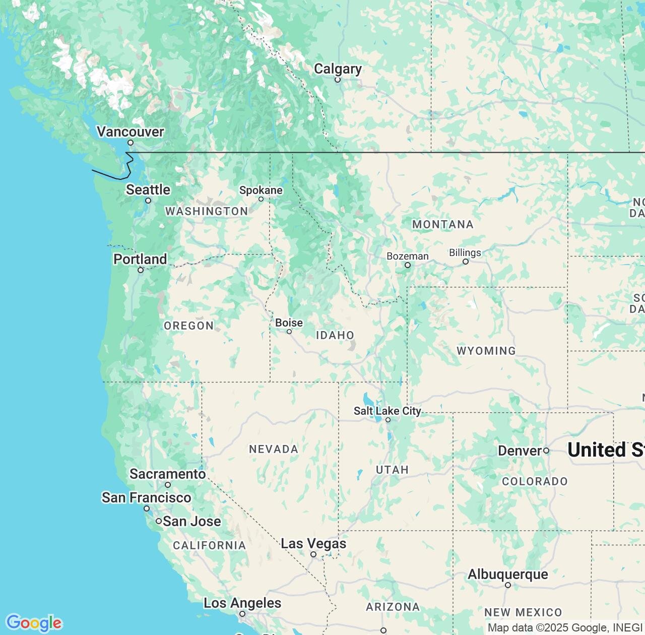 Map image for Intellectual Property Lawyers in Idaho and United States IP firms at coordinates  ; .