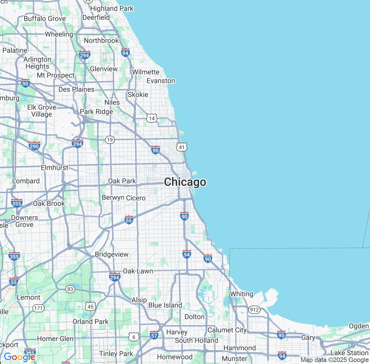 Map image for Intellectual Property Lawyers in Chicago and Illinois IP firms at coordinates  ; .
