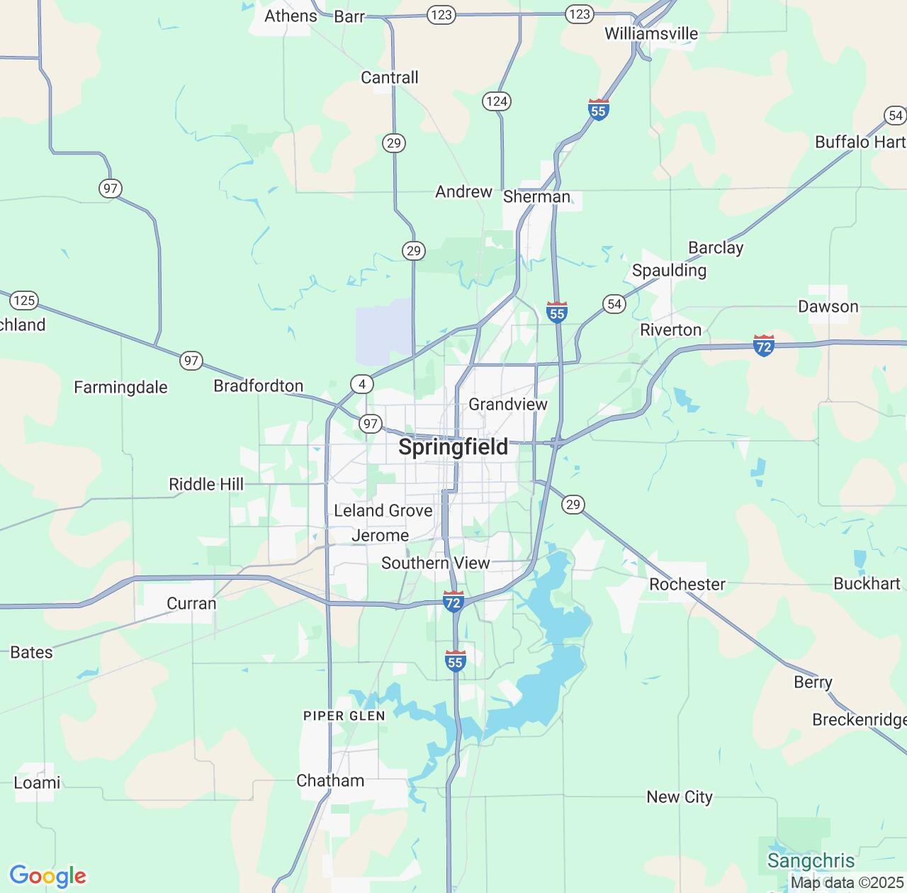 Map image for Intellectual Property Lawyers in Springfield and Illinois IP firms at coordinates  ; .