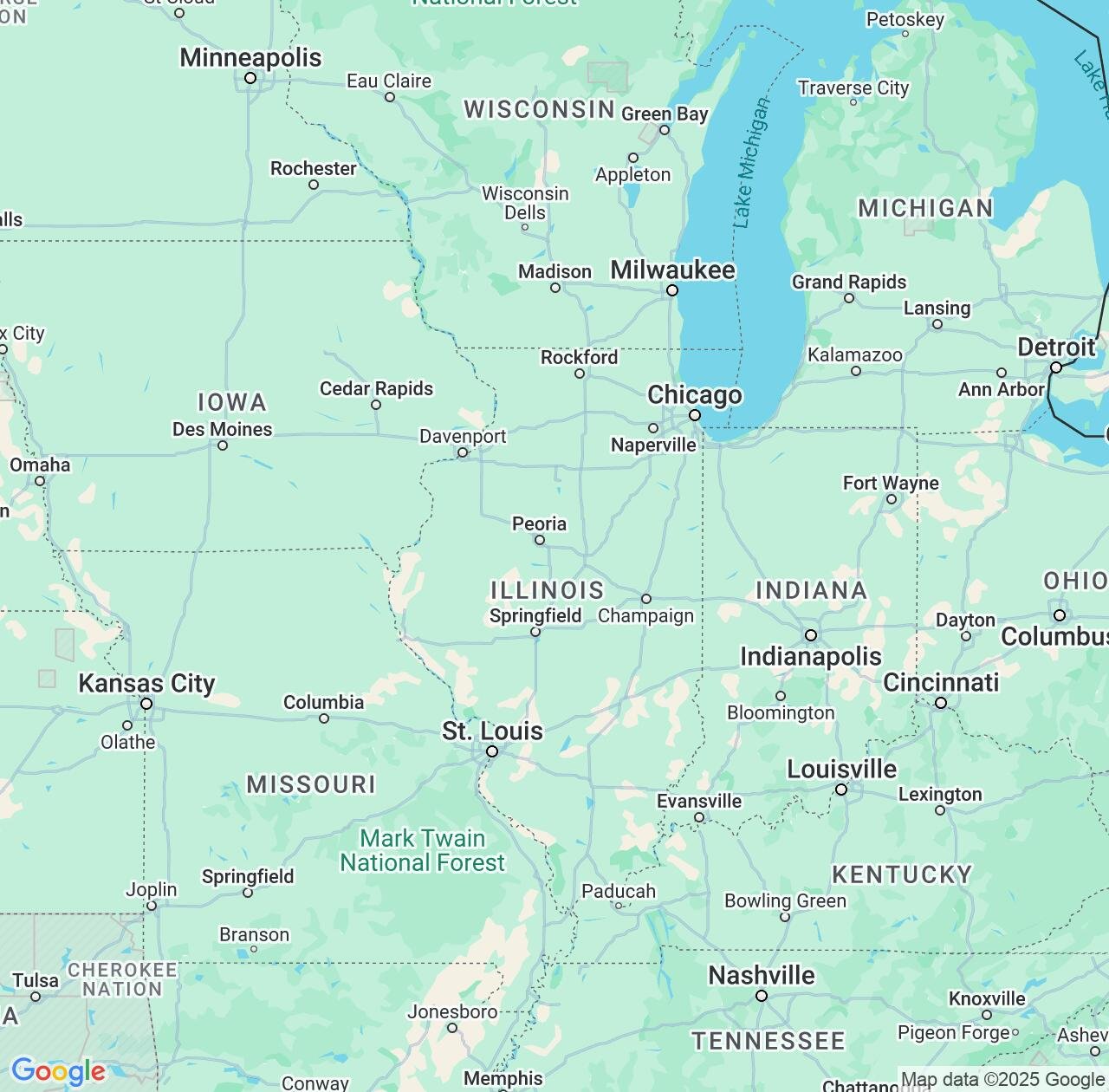Map image for Intellectual Property Lawyers in Illinois and United States IP firms at coordinates  ; .