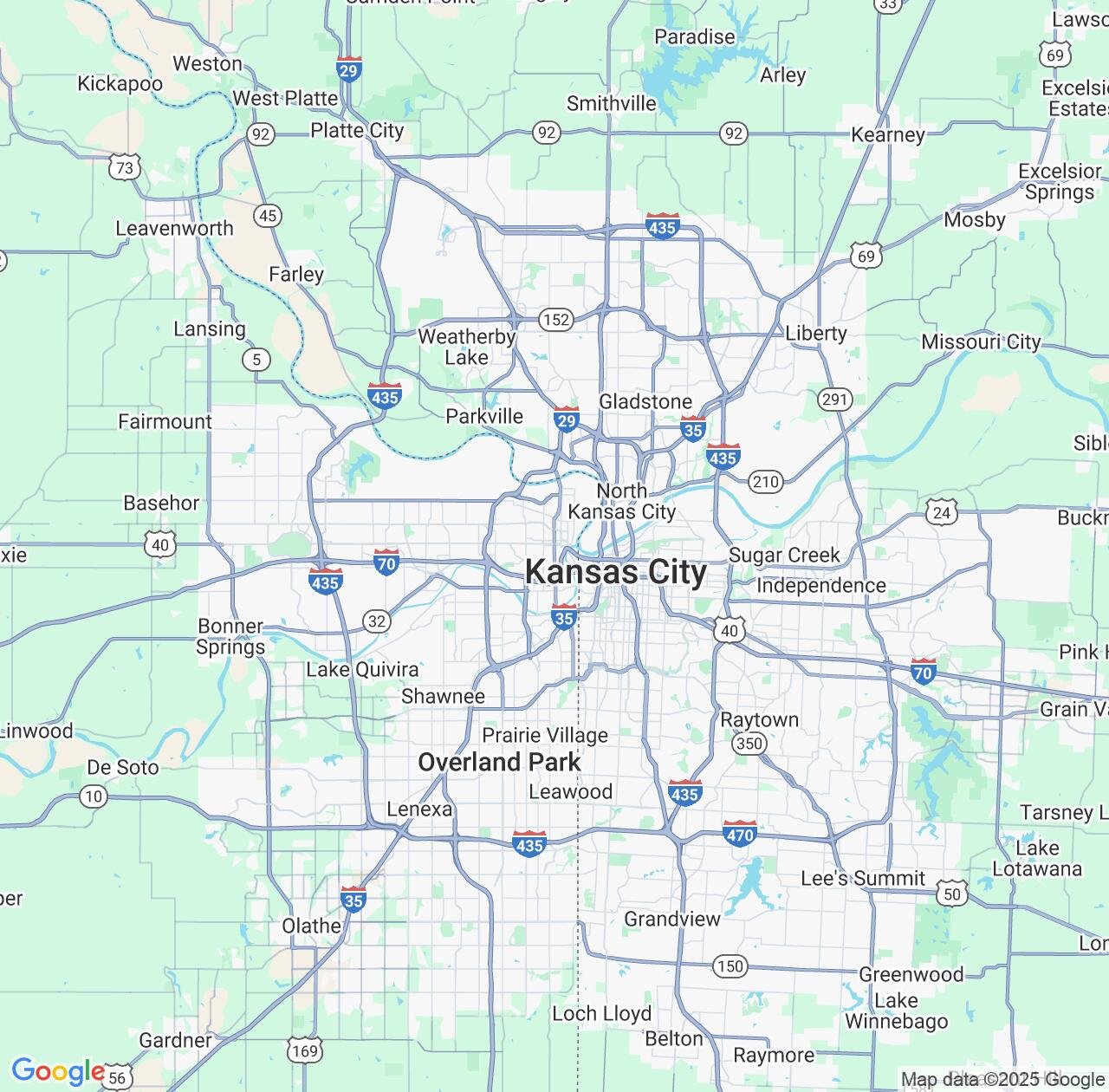 Map image for Intellectual Property Lawyers in Kansas City and Kansas IP firms at coordinates  ; .