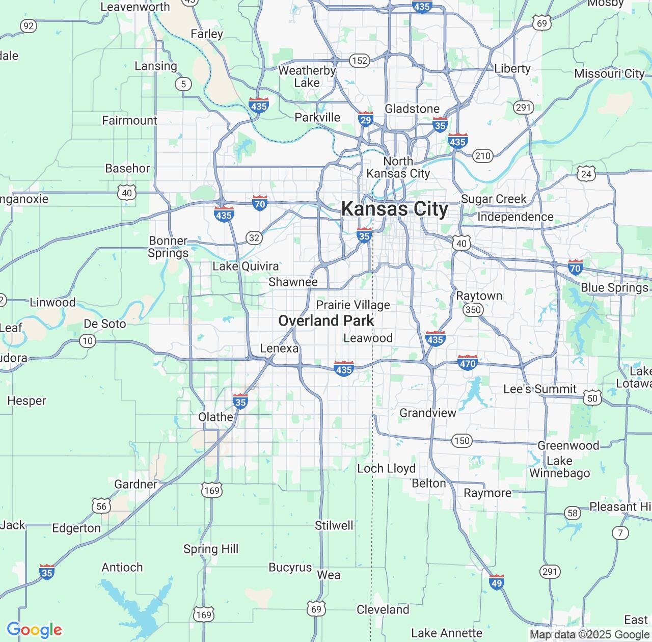 Map image for Intellectual Property Lawyers in Overland Park and Kansas IP firms at coordinates  ; .