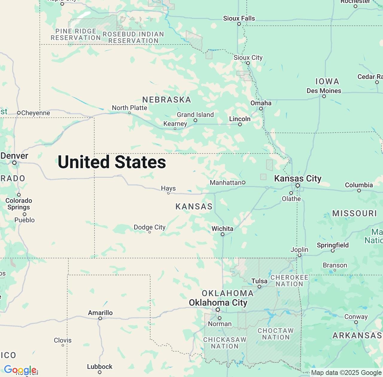 Map image for Intellectual Property Lawyers in Kansas and United States IP firms at coordinates  ; .