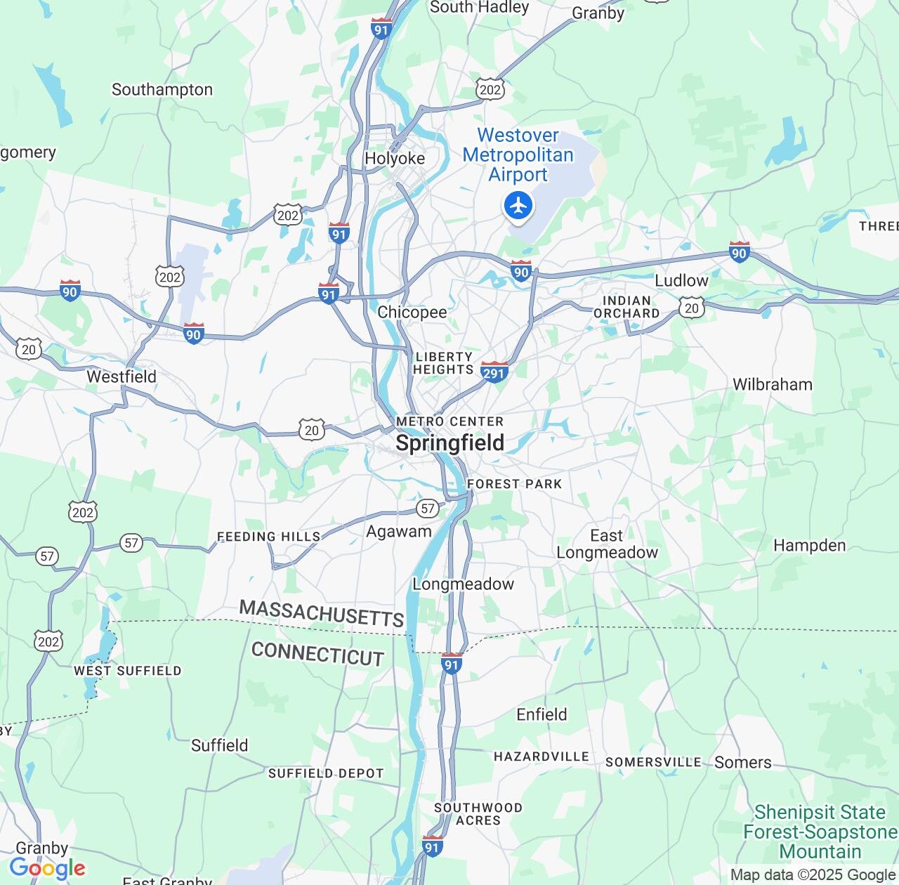 Map image for Intellectual Property Lawyers in Springfield and Massachusetts IP firms at coordinates  ; .