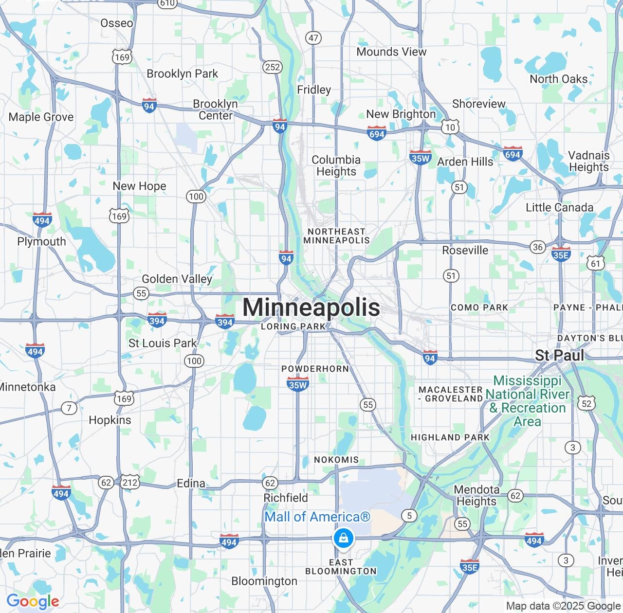 Map image for Intellectual Property Lawyers in Minneapolis and Minnesota IP firms at coordinates  ; .