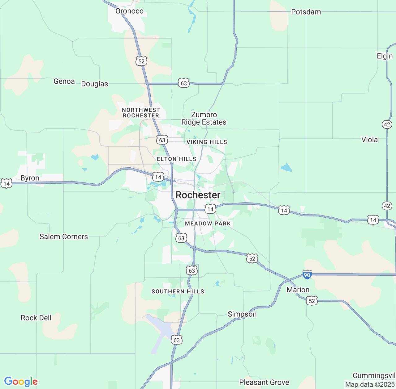 Map image for Intellectual Property Lawyers in Rochester and Minnesota IP firms at coordinates  ; .