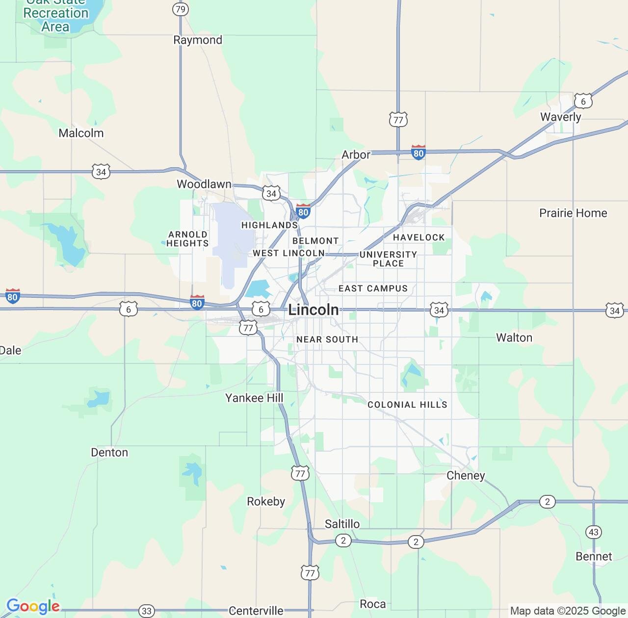 Map image for Intellectual Property Lawyers in Lincoln and Nebraska IP firms at coordinates  ; .