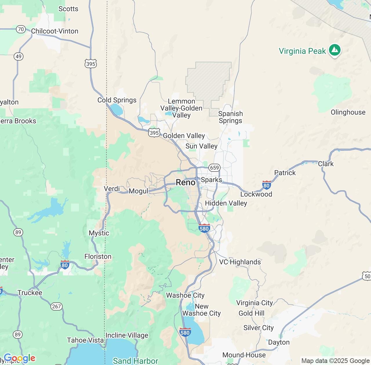 Map image for Intellectual Property Lawyers in Reno and Nevada IP firms at coordinates  ; .