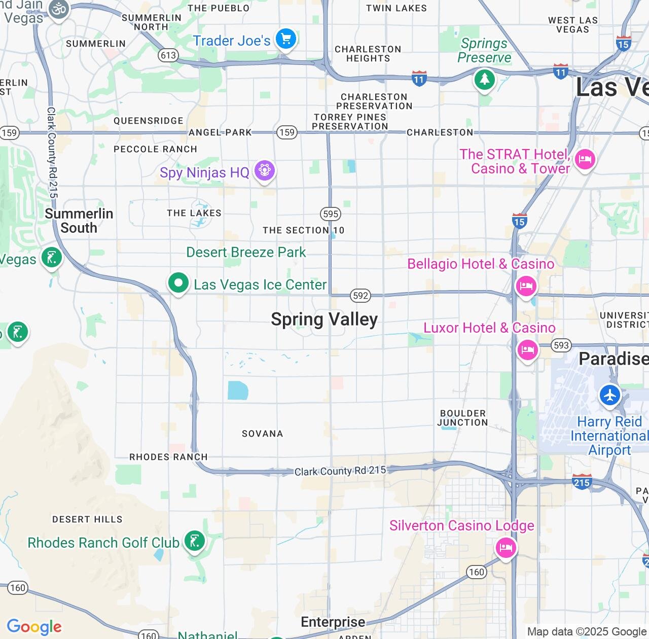 Map image for Intellectual Property Lawyers in Spring Valley and Nevada IP firms at coordinates  ; .