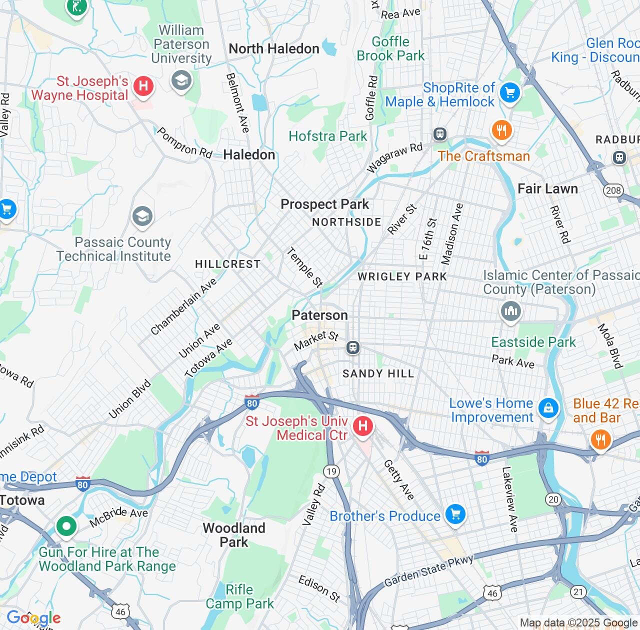 Map image for Intellectual Property Lawyers in Paterson and New Jersey IP firms at coordinates  ; .