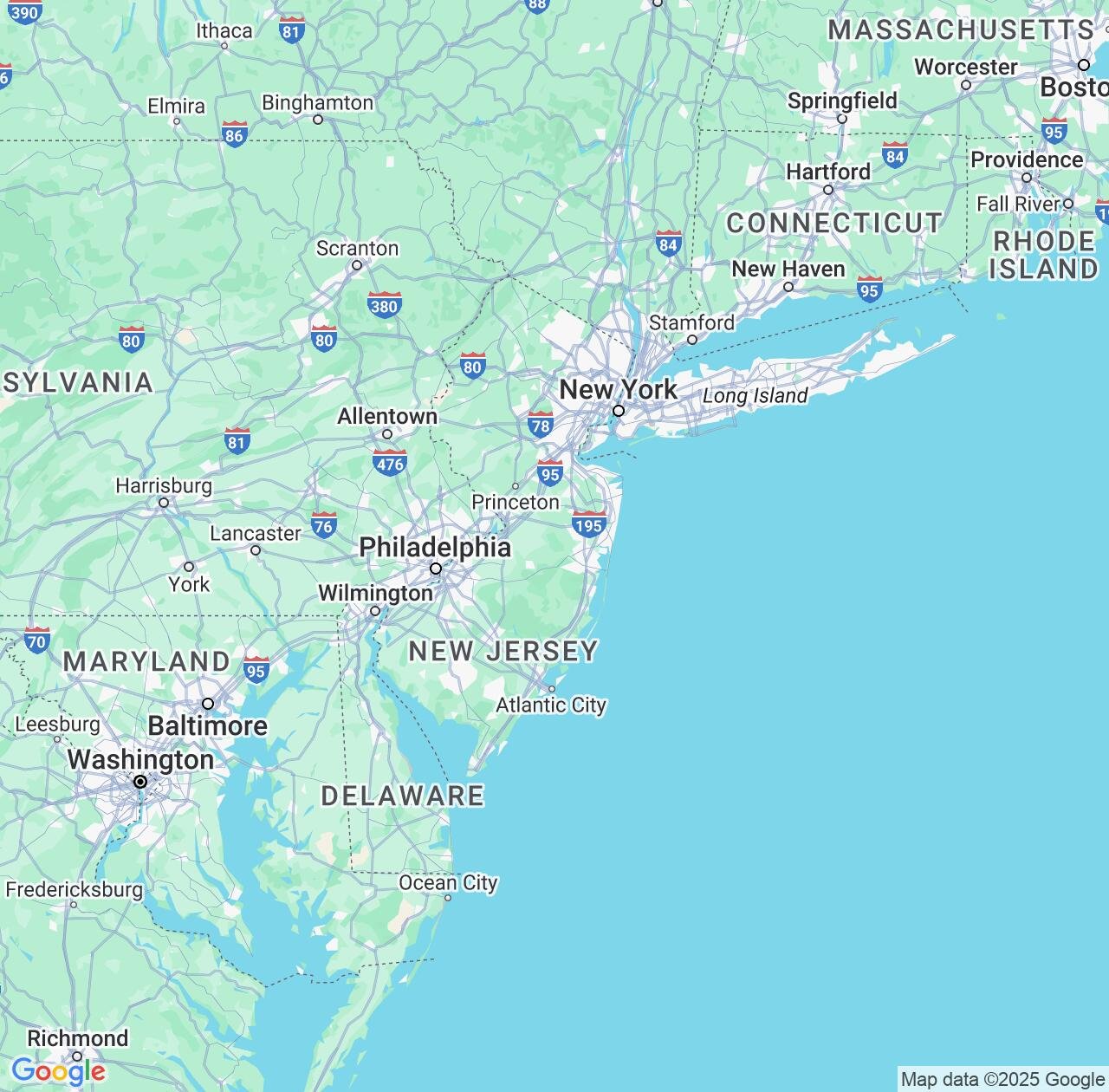 Map image for Intellectual Property Lawyers in New Jersey and United States IP firms at coordinates  ; .