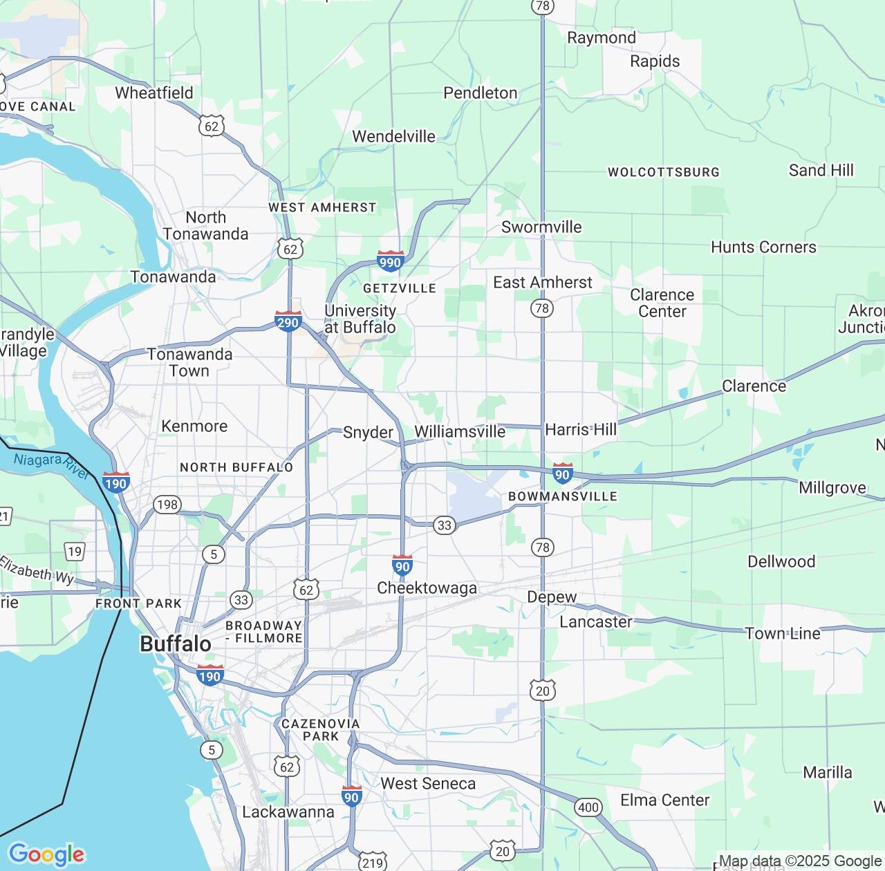 Map image for Intellectual Property Lawyers in Amherst and New York IP firms at coordinates  ; .