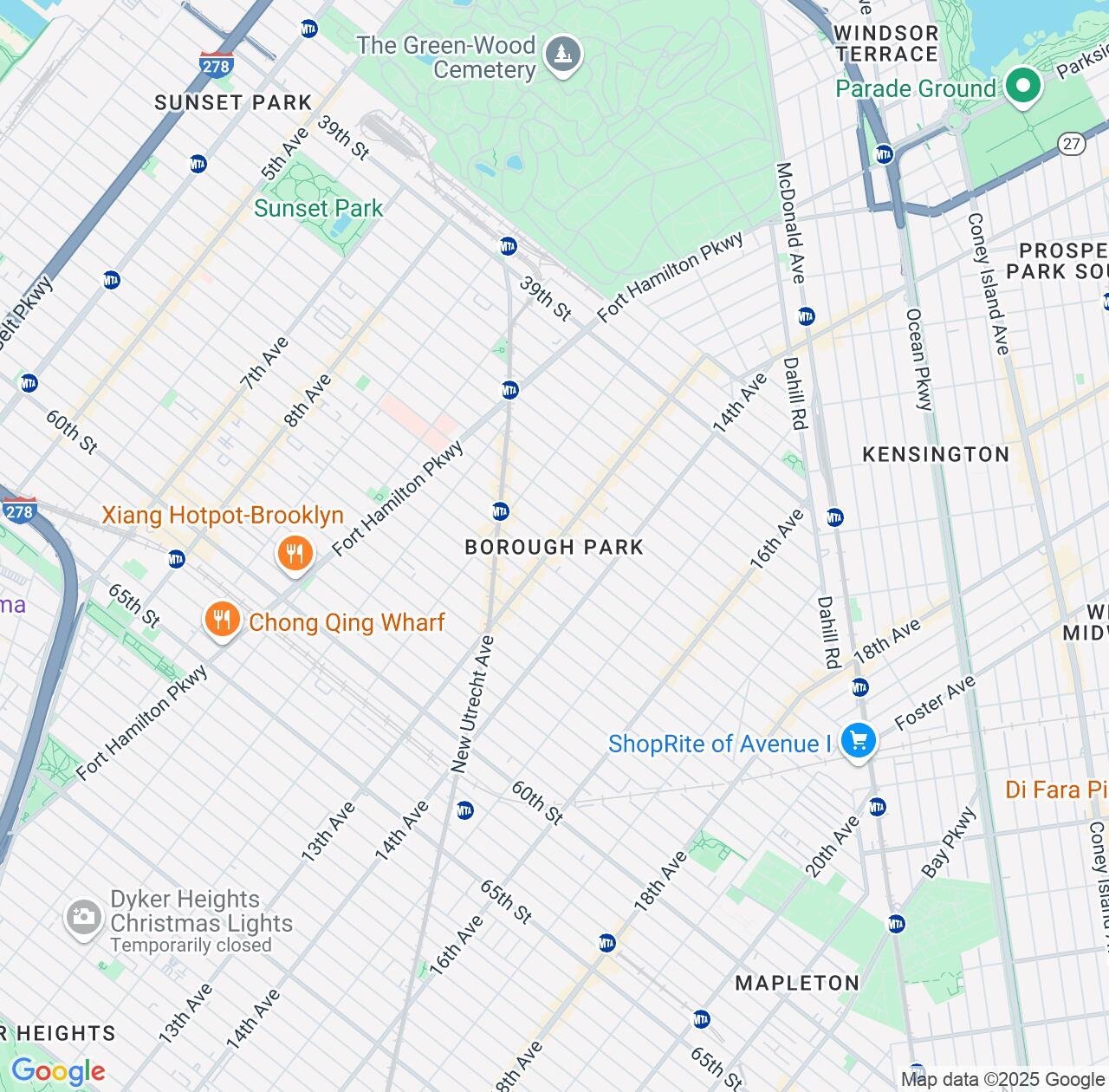 Map image for Intellectual Property Lawyers in Borough Park and New York IP firms at coordinates  ; .