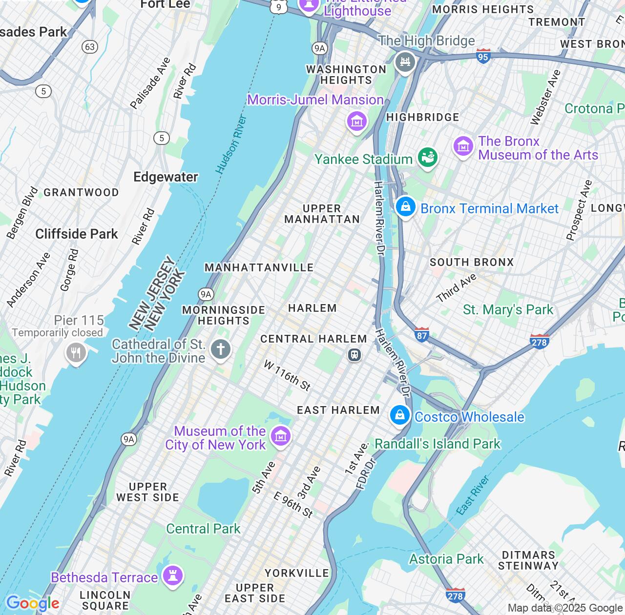 Map image for Intellectual Property Lawyers in Harlem and New York IP firms at coordinates  ; .