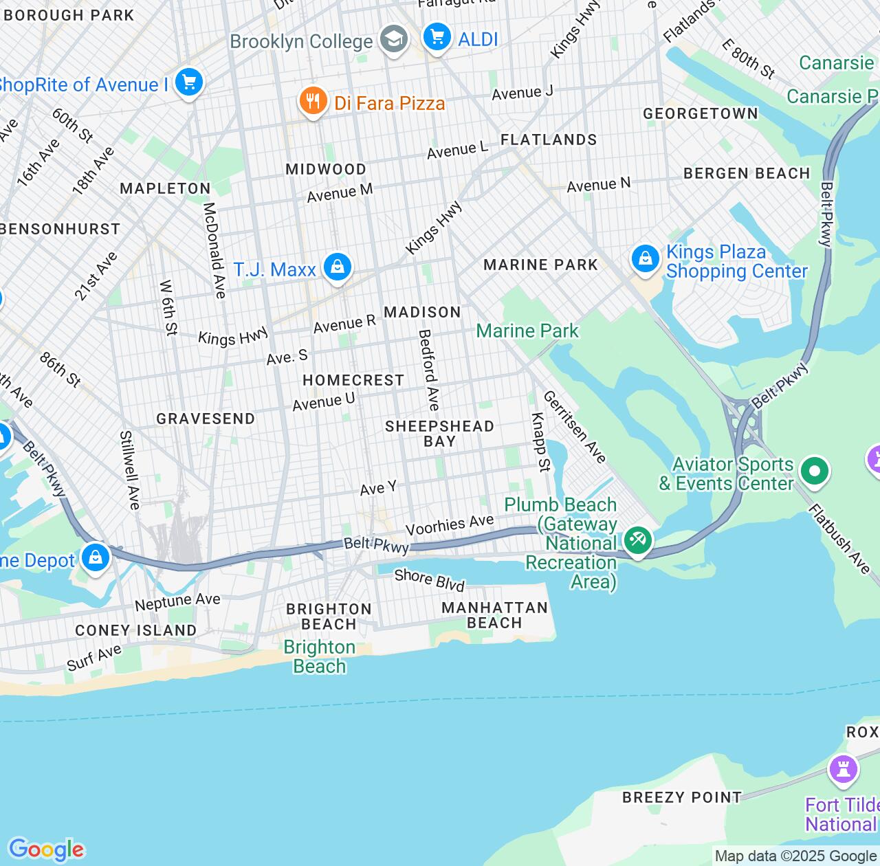 Map image for Intellectual Property Lawyers in Sheepshead Bay and New York IP firms at coordinates  ; .