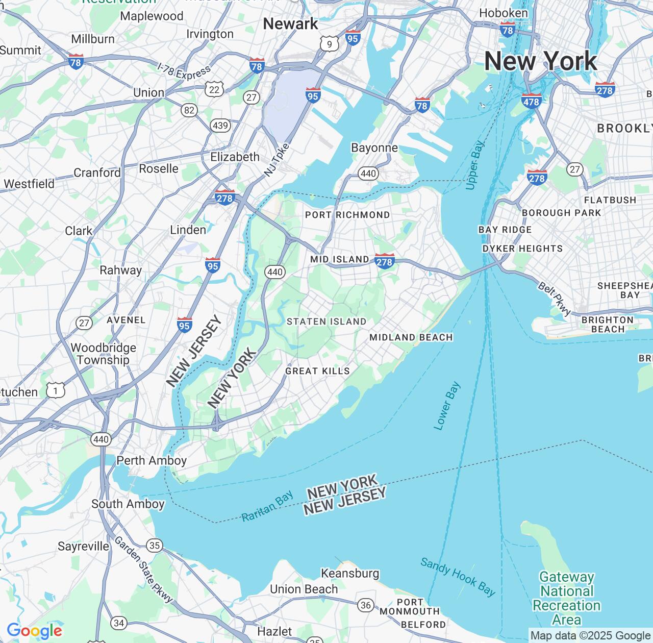 Map image for Intellectual Property Lawyers in Staten Island and New York IP firms at coordinates  ; .