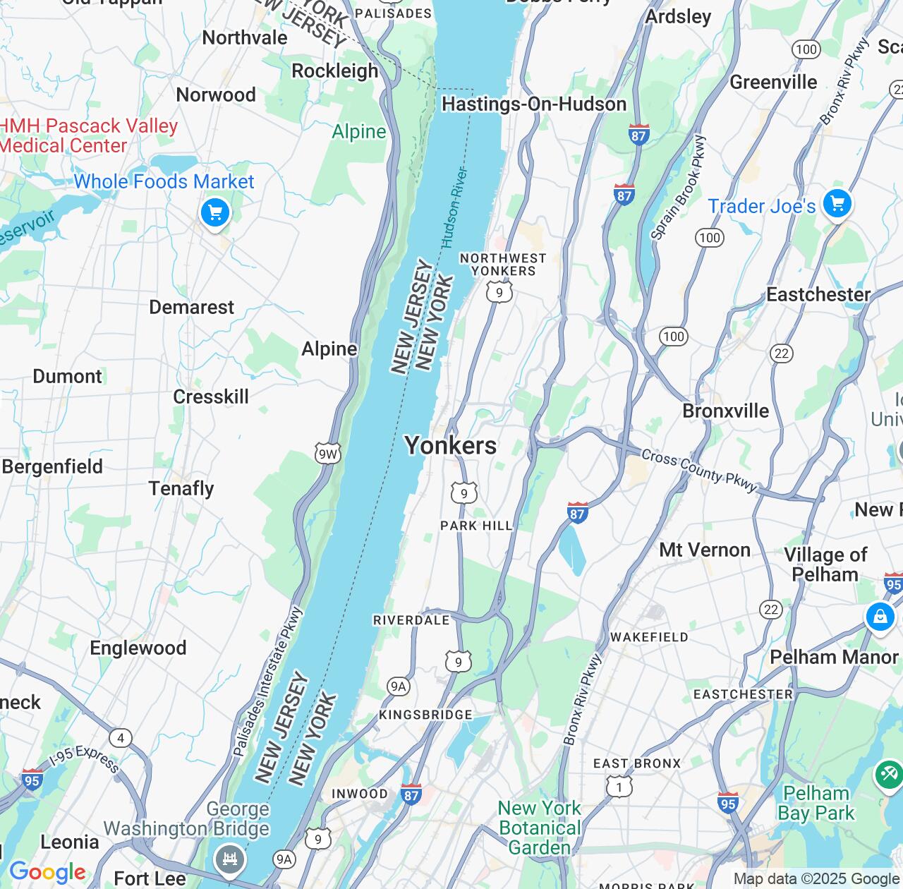 Map image for Intellectual Property Lawyers in Yonkers and New York IP firms at coordinates  ; .