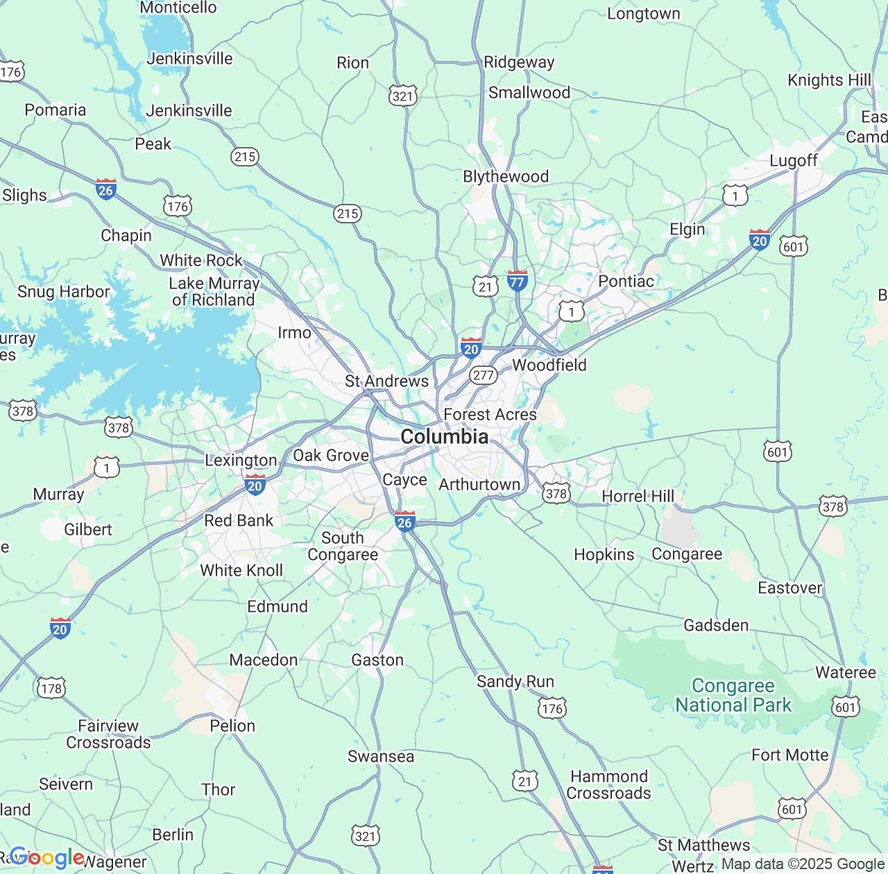 Map image for Intellectual Property Lawyers in Columbia and South Carolina IP firms at coordinates  ; .