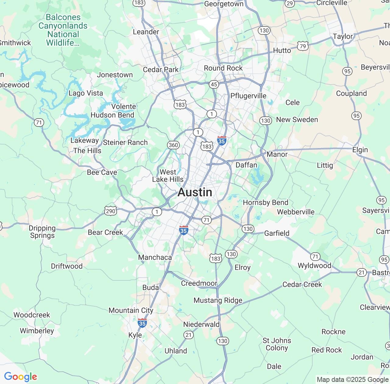 Map image for Intellectual Property Lawyers in Austin and Texas IP firms at coordinates  ; .